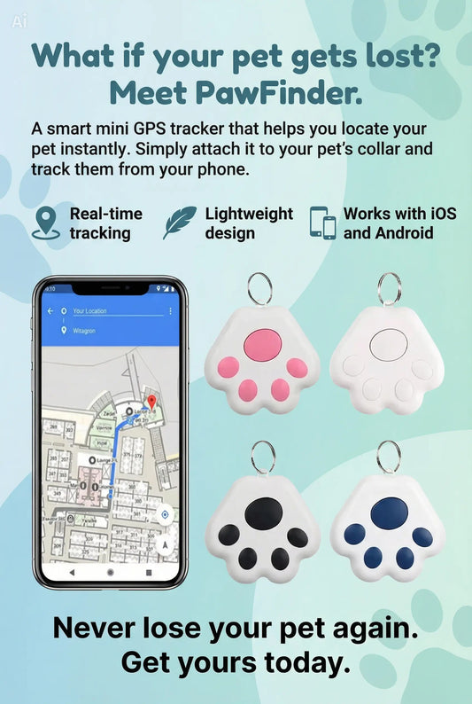 PawFinder™ – Mini Anti-Lost Pet Tracker